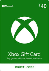Xbox Gift Card | 40 GBP | Digital Voucher | Xbox One, Series S|X & Windows | (Download Code)